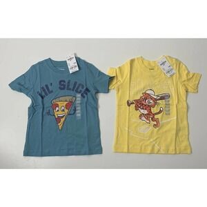 NWT Oshkosh B’gosh Set of 2 Short Sleeve Graphic Shirt Toddler Size 12 Month Old